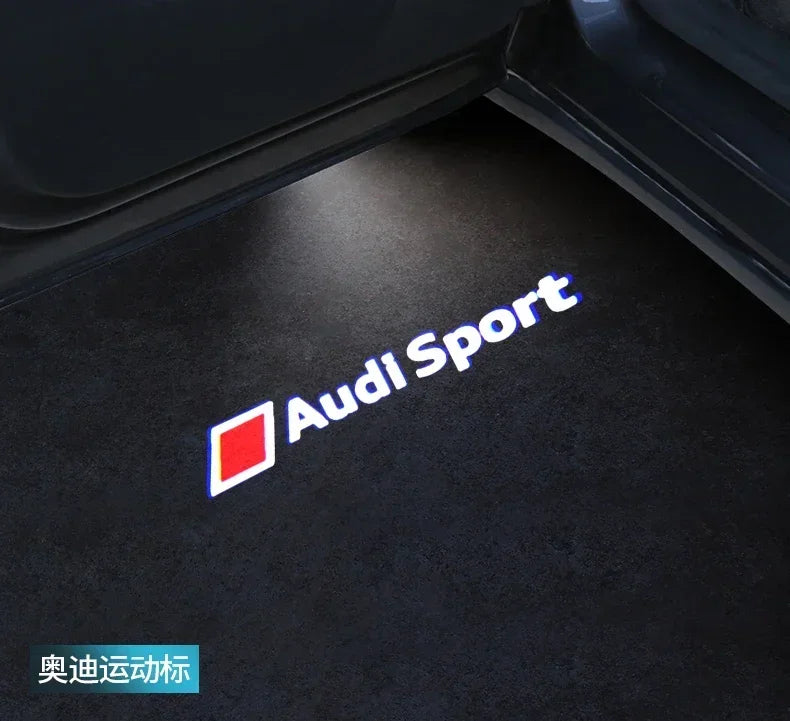 2025 Car Door Welcome Light Led HD Projector Lamp For Audi A3 A4 B8 8P 8V A6 C7 A5 Q5 B7 B6 B9 SLINE QUTTRO RS Q3 Q7 S3 S4 S5 S6