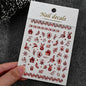 Winter Christmas Atmosphere Nail Stickers Snowman Snowflake Wapiti Self-adhesive High Quality Cute Nail Stickers Nail Art Deco