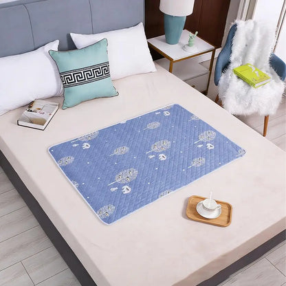 Washable Waterproof Underpad Cotton Bed Pad for Adults Incontinence Elderly Mattress Protection Large Reusable Bed Mat