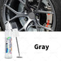 Gloss Black Rim Touch Up Paint Wheel Repair Kit, Quick And Easy Wheel Scratch Repair, Rim Paint For Car Wheel Repair grey Silver