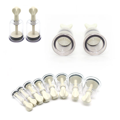 2pcs BDSM Toy Set,Pussy Clit Nipple Sucker Clamp,Breast Enlargement Vacuum Pump G-spot Stimulate Massage Adult Sex Toy For Women