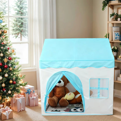 【Leisure and Entertainment】Large Children's Toy Castle, Pink Playhouse with Floral Design, Children's Pretend Play Tent, Kids' Secret Base and Sleeping Tent, Outdoor Beach Toy Playhouse, Holiday Gift for Boys and Girls, C