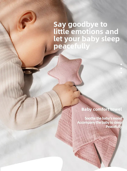Baby Square Comforter Towel Sleep Appease Towel Star Square Blanket For Kids Cute Muslim Infant Saliva Towel