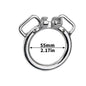 Stainless Steel Chastity Cage Device Penis Rings Bondage Belt Cock CB Lock BDSM Sex Toys for Man Gay Adult Products Accessories