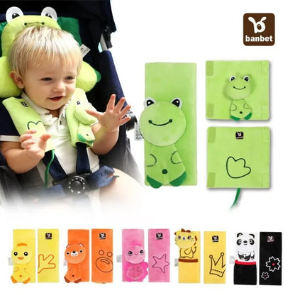 Baby Stroller Seat Belt  Cover Baby Car Seat Belt Cushions Pads Pram Accessories Baby Neck Pad Protector