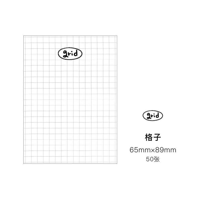 50Sheets Mini Note Book Convenient Memo Pad List Time Sticky Note Schedule Planner Office School Supplies Stationery
