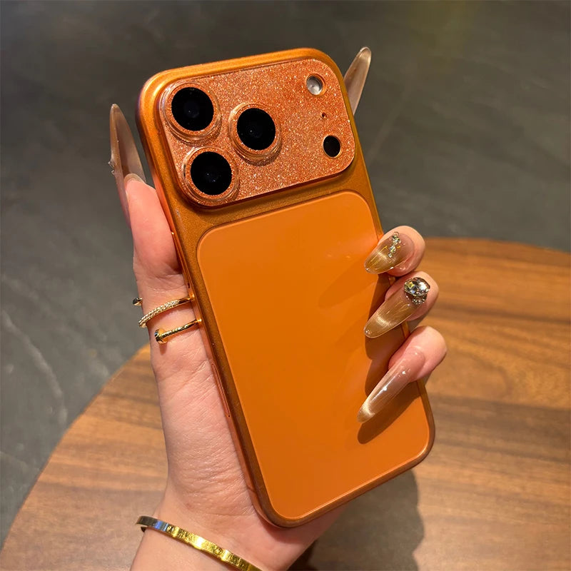 Glitter Bling Full Camera Shield Protector For iPhone 17 Pro 17 ProMax 17 Lens Guard Tempered Glass Film Ring Back Cover