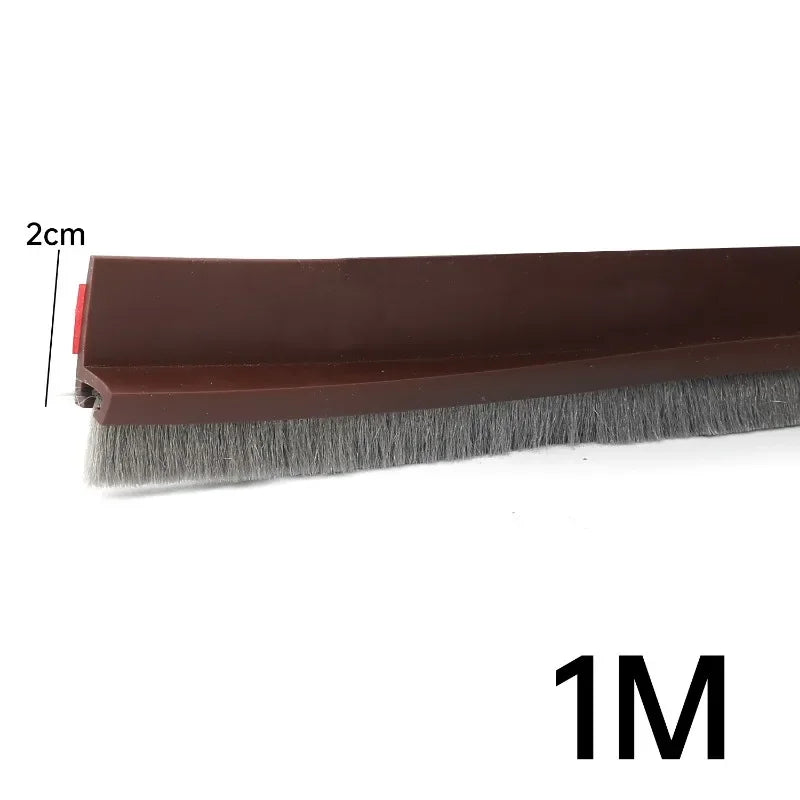 Door Sealing Strip Self-adhesive Door Bottom Gap Filling Sealing Strips Insect Proof Brush Strip Windproof Soundproof Door Tape