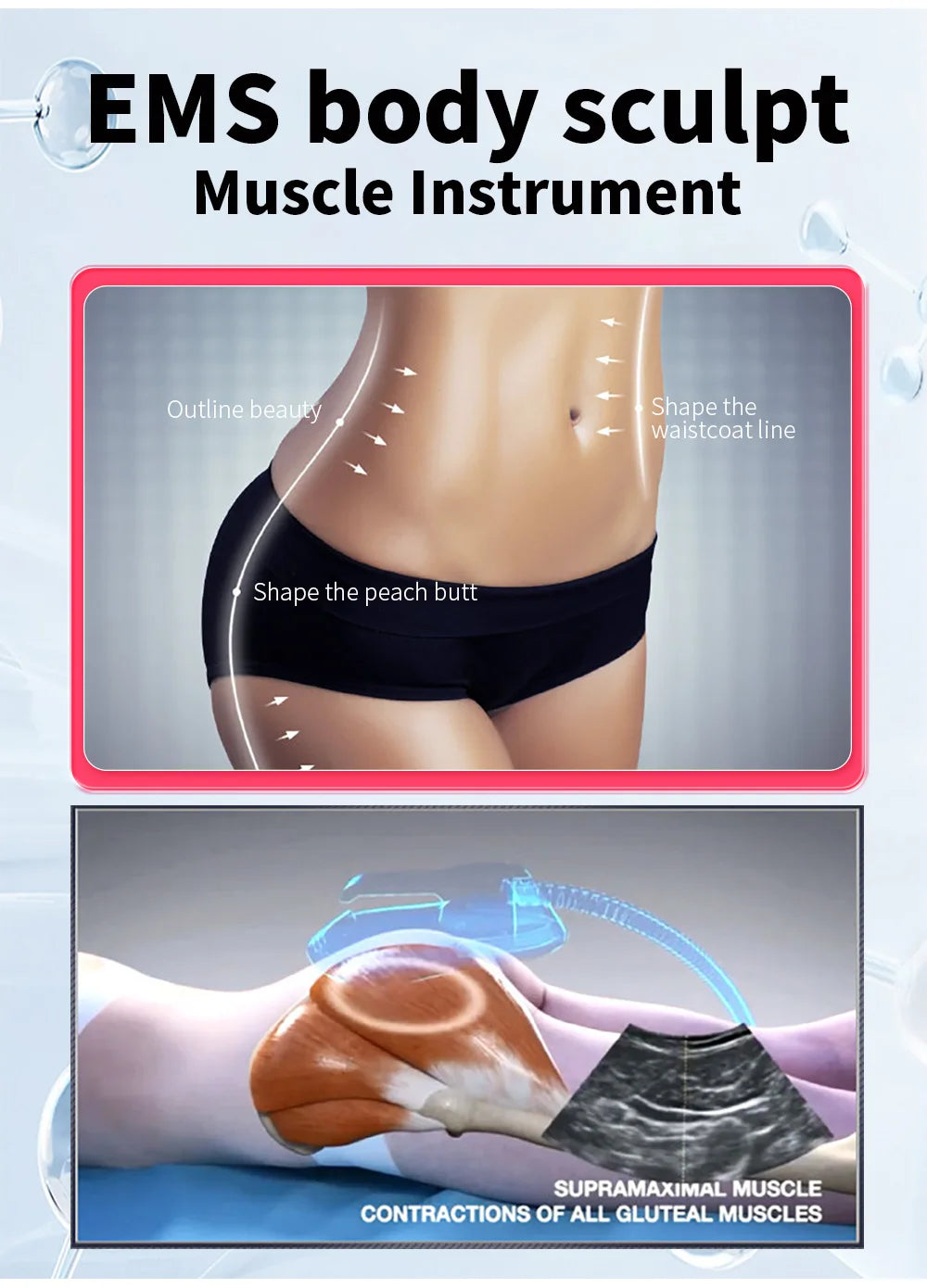 Myoslim Electrical Muscle Stimulation Body Shaping Muscle Massager Fat Burner Weight Loss Butt Lifting Shaper