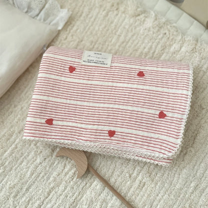 Baby Blanket Floral Soft Cotton Muslin Newborn Swaddle Wrap Receiving Blanket Quick Dry Bath Towel Baby Stroller Cover