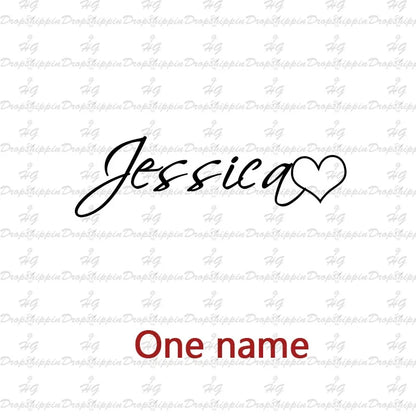 Personalized Two Name Necklaces With Heart Stainless Steel Custom Letter Couple Necklace Choker  Stainless Steel Wedding Gift