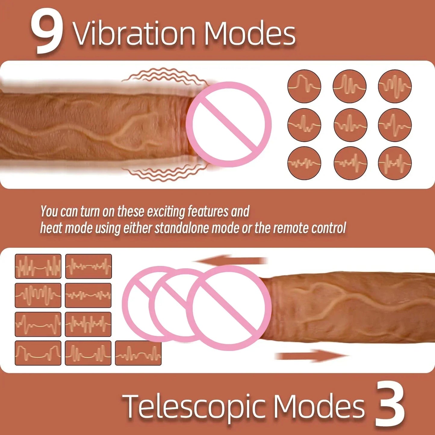 Realistic Dildo Telescopic Vibrator Female APP Remotely Controlled Heating Big Penis Massager Masturbator Sex Toys for Women