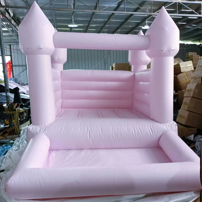 3x2.5M White Bouncer Wedding Birthday Event Jumping Mini Bounce House Commercial White Bounce House With Ball Pit Customized