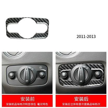 Fit for Ford Fusion Mondeo 2013–2019 Carbon Fiber Style ABS Interior Panel Cover Trim Stickers Car Decor Accessories
