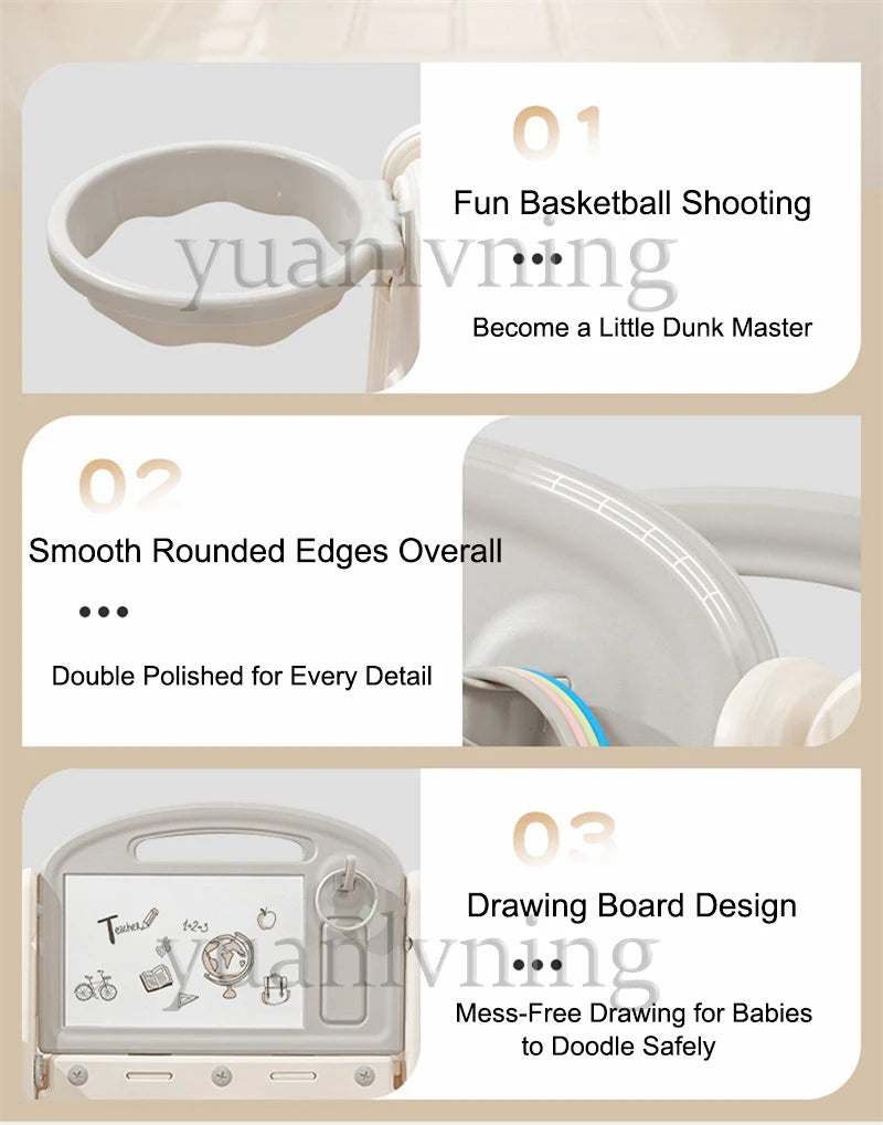 Multi-Function Children's Swing And Slide Set Baby Climbing Activity Toy Home Play Area for Kids