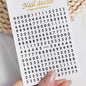3D Glittery Gothic Letter Design Nail Art Stickers Uppercase Alphabet Letters Artistic Designs DIY Nail Art Decals Decoration #1