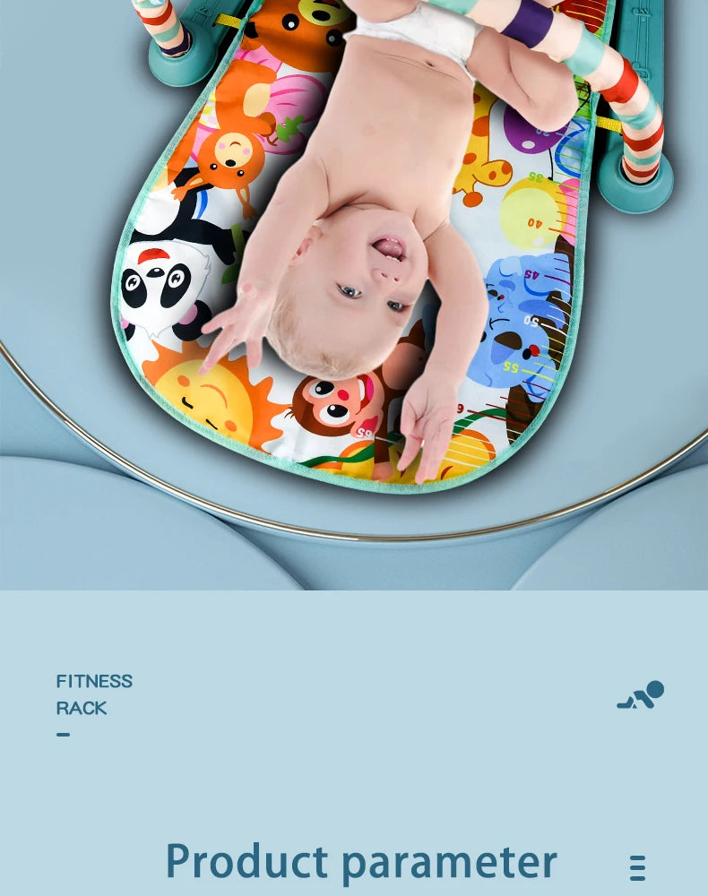 Multifunctional Fitness Frame Baby Activity Gym Play Mat Musical Rack Kid Infant Educational Crawling Carpet Toy Children Gift