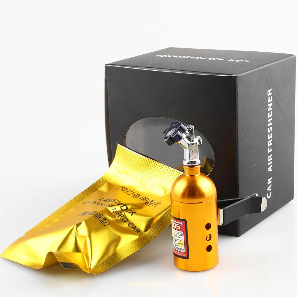Car Air Freshener NOS Nitrogen Bottle Air Vent Aromatherapy Auto Aroma Outle Perfume Flavoring Fragrances Accessories