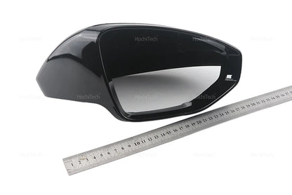 High Quality Carbon Fiber Glossy Black Replacement Side Mirror Covers Cap for Audi A6 S6 RS6 C8 A7 S7 RS7 A8 Left hand Drive