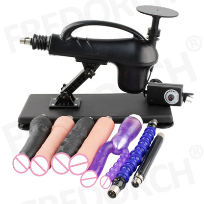 FREDORCH Upgraded Sex Machine for Women with Dildos Automatic Masturbation Machine Pump Gun Love Machine Couple Sex Toys