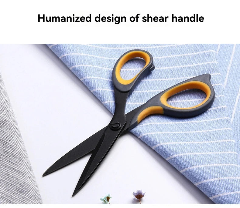 Deli-Stainless Steel Anti-Stick Scissors, Alloy Stationery, School Supplies, Office, Student, DIY, Hand Craft, 175mm