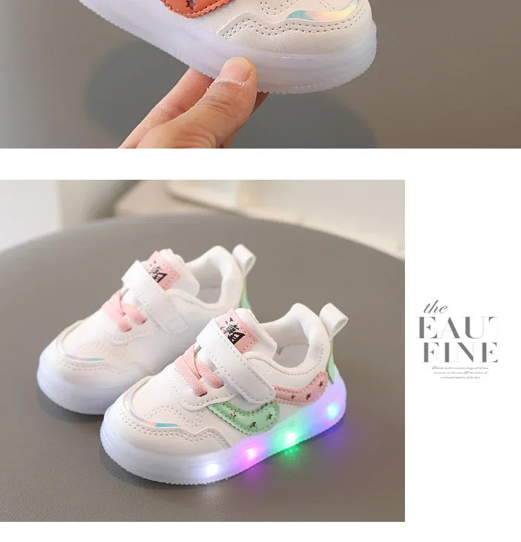 Tenis Children Led Shoe Boys Girls Lighted Sneakers Glowing Shoe for Kids Soft Soled Breathable Casual Infant Toddler Baby Shoes