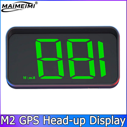  M2 Universal GPS HUD Car Speedometer Projector With Speed KMH Head Up Display Car USB Cable Plug & Play GPS & Beidou System