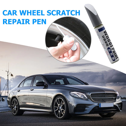 12mL Car Paint Scratch Repair Pen Wheel Spoke Rim Paint Marker Pen Brush Paint