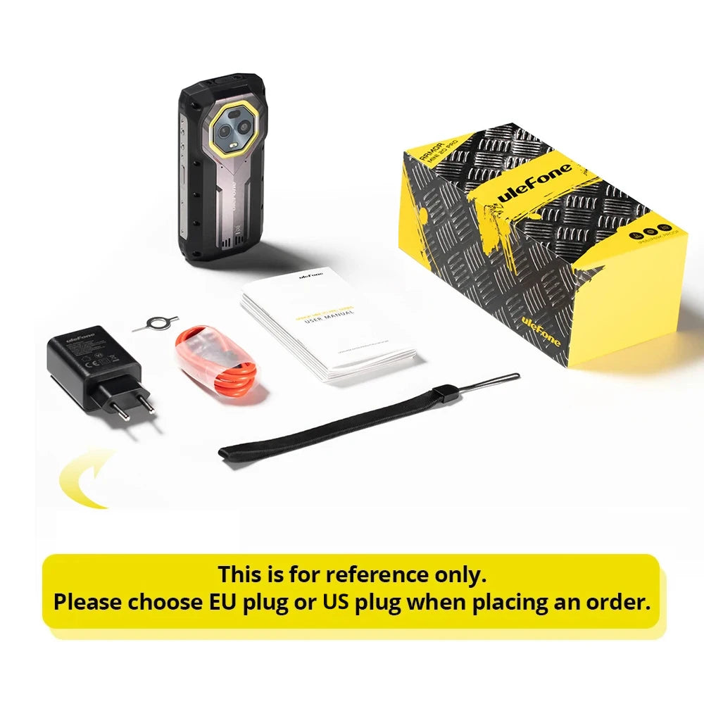 Ulefone 4.7" Rugged Phone Armor Mini 20 Pro 5G Android 14 16+256GB Smartphone LED Light 64MP Night Camera Mobile Phone