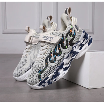 Boys Running Shoes 2022 Design Children Sneakers Mesh Kids Casual Sneakers 7-12 Years Children Sneakers for Boys