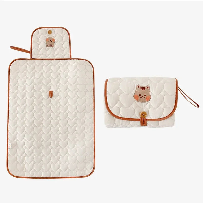 Foldable Baby Diaper Changing Pad Waterproof Newborn Nappy Changing Mat Travel Diaper Change Sheet Bedding Urine Pads Breathable