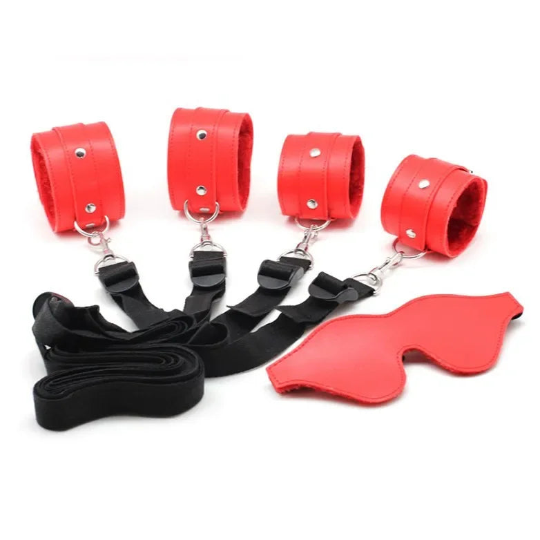 Sex Toy Under Bed Bondage Restraint Set Handcuffs Ankle Cuffs BDSM Straps Adult Games Sex Products Erotic Toys For Couples
