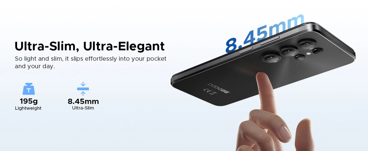Global Version DOOGEE Note56X Pro Smartphone Android 16 Gemini AI 6.56'' Screen 6150mAh Battery Support Widevine L1 Mobile Phone