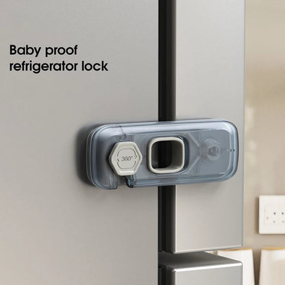 New Home Refrigerator Lock Multi-Function Drawer Locks for Kids Security Protection Baby Anti-Pinch Hand Cabinet Door Buckle