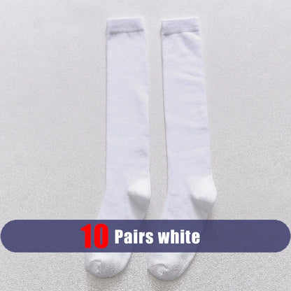 Men Long Socks Knee High Cotton Solid Business Soft Elastic Party Dress Formal Gentleman Stocking Four Seasons Sokken Brand