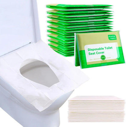 Portable Disposable Toilet Seat Cover Travel Camping Hotel Bathroom Accessories Degradable Waterproof Soluble Water Toilet Mats