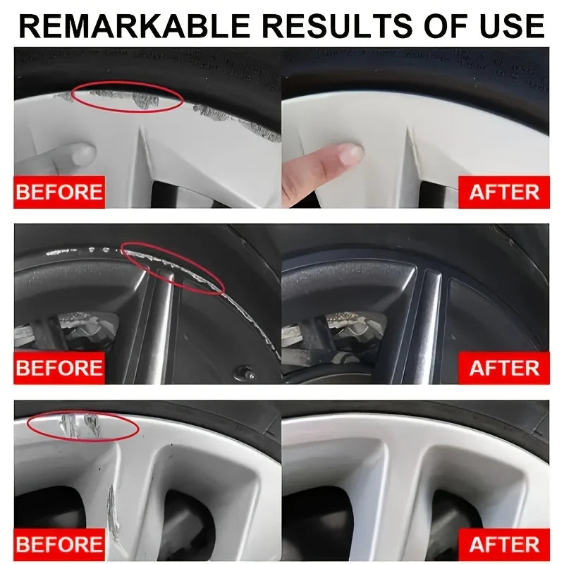 Car Wheel Hub Scratch Repair Paste, Auto Rim Oxidation Remover, Aluminum Alloy Hub Polishing Agent