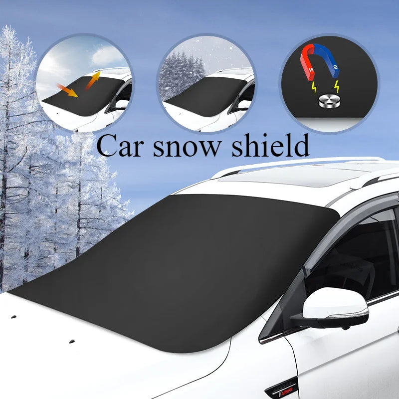 Magnetic Car Snow Shield Car Sun Shield Thickened Frost Protection and Sun Protection Car Cover