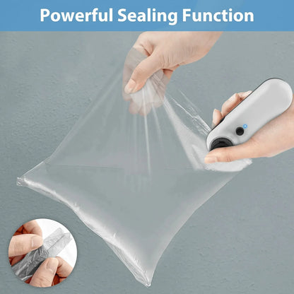 Rechargable  USB 2 In 1 Bag Mini Heat Sealer Storage Bag Plastic Package Snack Sealer Clip Bag Handheld Heat Sealer Bag 2026