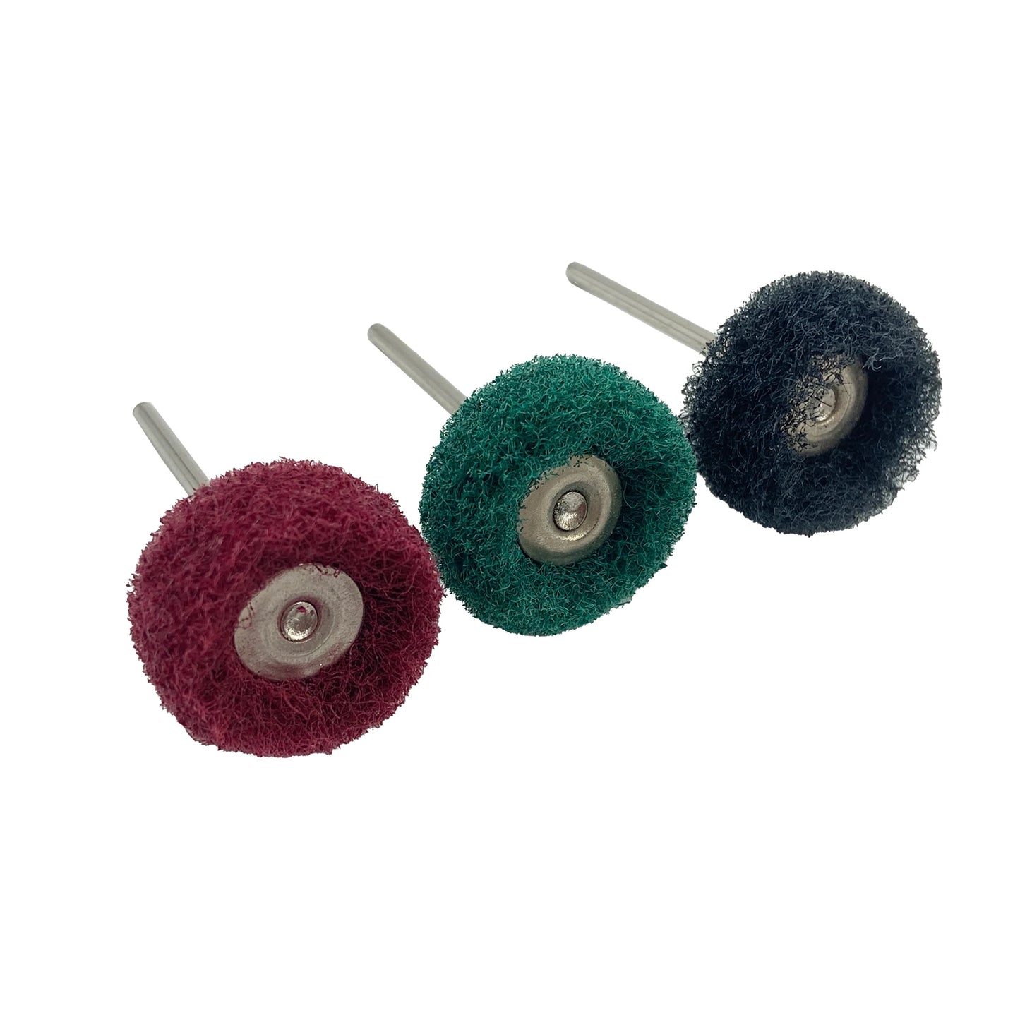 10Pcs/Bag Dental Odontologia Polishing Brush Wheel Rotary Tools 2.35mm HP Shank Wool Goat Cotton Black Buff Dentistry Laborator