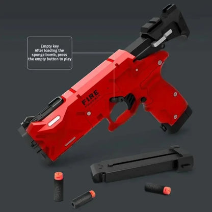 Children Manually Loaded Launcher Shell Soft Bullet Gun Toy Outdoor CS Shooting Game Christmas Gift for Boy