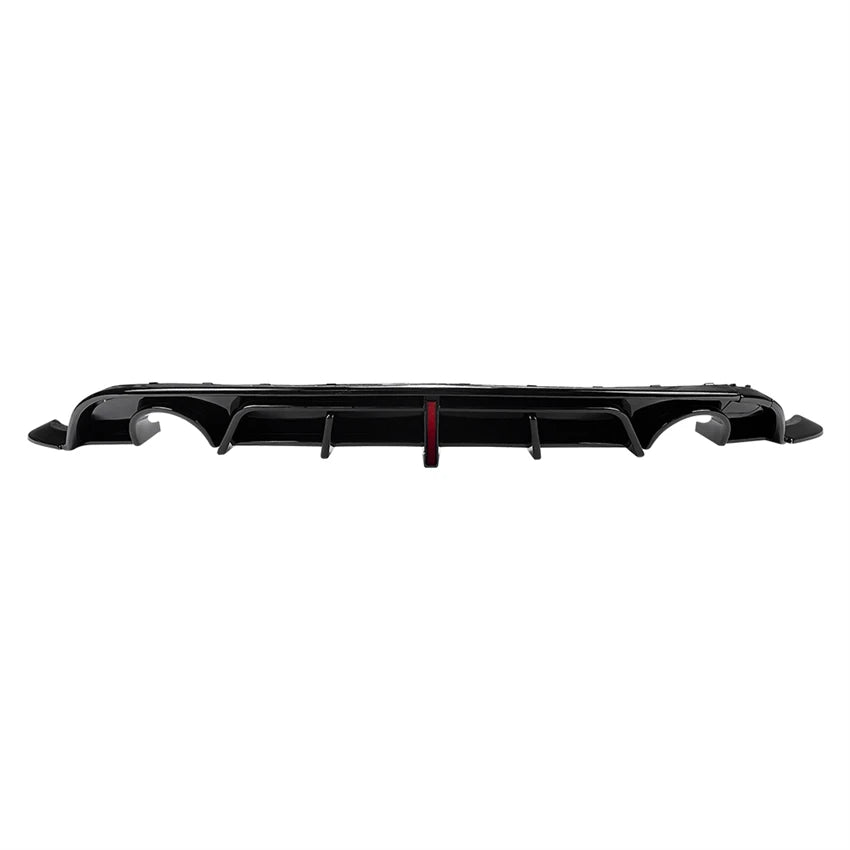 With Led Light Car Rear Bumper Diffuser For VW Golf 6 MK6 Standard TDI TSI 2008-2013 Rear Spoiler Splitters ABS Body kits Tuning