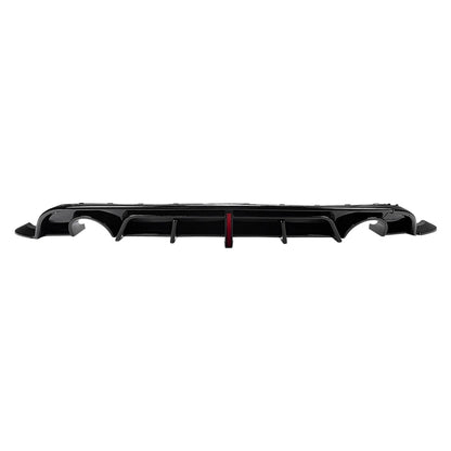 With Led Light Car Rear Bumper Diffuser For VW Golf 6 MK6 Standard TDI TSI 2008-2013 Rear Spoiler Splitters ABS Body kits Tuning
