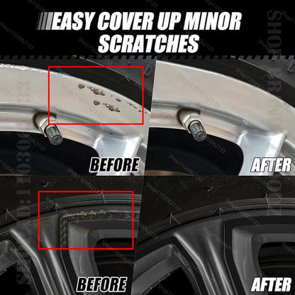 For PEUGEOT E-208 Touch Up Paint Wheel Repair Kit Quick And Easy Wheel Scratch Repair Rim Paint For Car Wheel Repair Silver