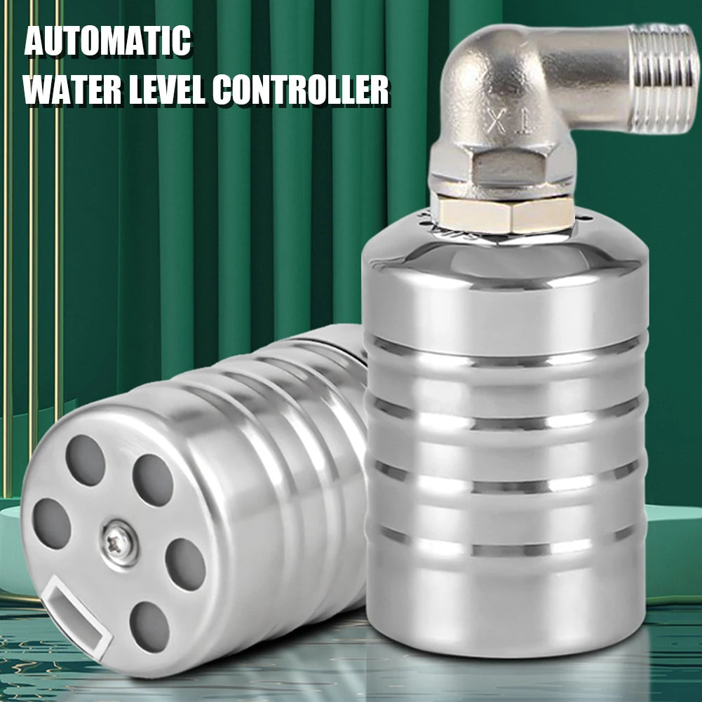 Stainless Steel Floating Ball Valve Automatic Water Level Control Valve 1/2 3/4 Float Valve Water Tank Water Tower Shutoff Valve