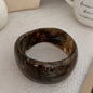 Wide Geometric Smuding Acrylic Bangles for Women Europe and America Vintage Resin Cuff Bracelets Chunky Wristband Hand Accessory