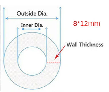 5 Meters Transparent Food Grade Silicone Tube 2 4 6 8 10 12 Flexible Garden Rubber Hose Aquarium Soft Tubing Silicone Pipe