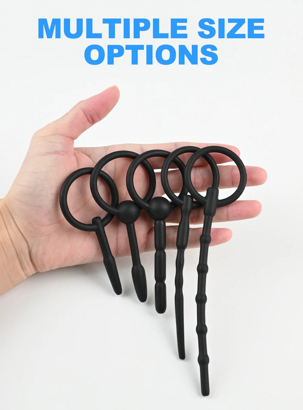 5 Sizes Soft Silicone Urethral Dilator Horse Eye Stick Penis Rod Male Masturbation Blockage Stimulator Catheter Sex Toys for Men
