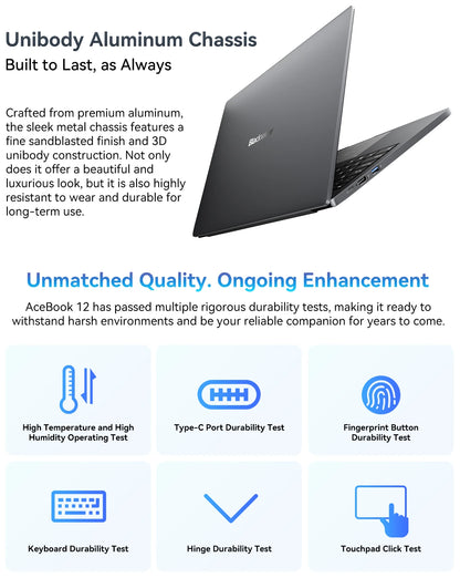Blackview Acebook 12 Win 11 Pro Laptop 16'' 1920*1200 Display, Intel I5-1030NG7 Notebook, 16GB 512GB, 5000mAh