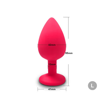 S/M/L Soft Silicone Anal Plug Mini Erotic Butt Plug Sex Toy for Anal Toy Beginner Men Women Gay Couples Prostate Stimulator